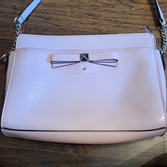 Kate Spade Pale Pink Bow crossbody - Picture 4 of 7